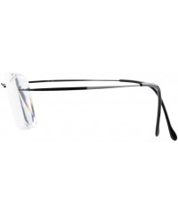 Rimless Titanium Rimless Eyeglasses Women Men (Black- 51mm) - 08-black - CF11UM015G3 $18.37