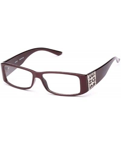 Oversized Thick Frame Nerd Cosplay Plastic Fashion Glasses - 1812 Dark Red - C1117Q3H2O3 $20.17