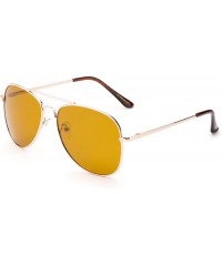 Aviator Oversized Polarized Driving Glasses Night Vision & Daytime Vision Anti Glare Treny Aviator Fits the Most! - CO18EK2L5...