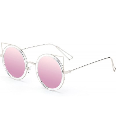 Oversized Karina" - New Cateye Design Fashion Sunglasses Translucent Unique Oversized Sunglasses for Women - CL17YDX6L9D $10.45