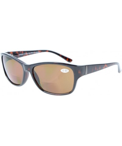 Wrap Bi-Focal Sunshine Readers Fashion Bifocal Sunglasses Tortoise/Brown Lens +1.0 - Tortoise Frame - CB126P2BZLB $25.31
