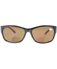 Wrap Bi-Focal Sunshine Readers Fashion Bifocal Sunglasses Tortoise/Brown Lens +1.0 - Tortoise Frame - CB126P2BZLB $11.47