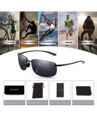 Sport Sport Sunglasses for Men Women TR90 Rimless Frame for Running Fishing Cycling Driving - Grey - CE18I22OGZ7 $17.68