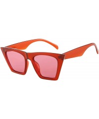 Oversized Flat Top Sunglasses for men women Retro Designer Square Succinct Style sunglasses Clear lens sunglasses UV400 - 4 -...