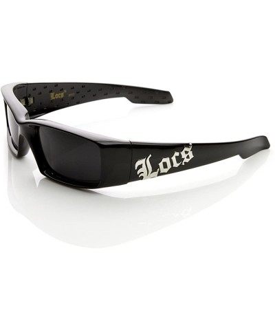 Sport Gangsta Shades LOCs Hardcore Square Inset Lens Sunglasses (Black-Black) - CK11KPWJ6ZP $9.92