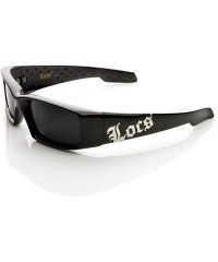 Sport Gangsta Shades LOCs Hardcore Square Inset Lens Sunglasses (Black-Black) - CK11KPWJ6ZP $9.92