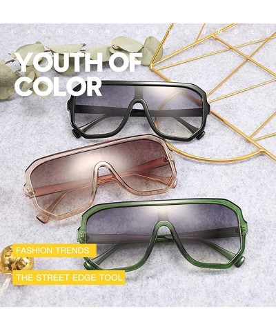 Oversized Oversized Square Sunglasses for Men Womens Sunglasses Fashion Brand Designer Style shades - C21965GOQK8 $9.03