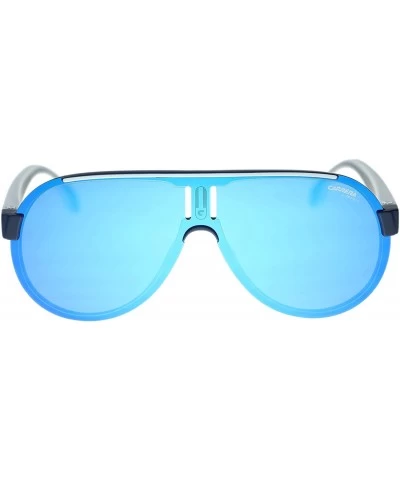 Aviator Carrera Sunglasses CA1008 0RCT Matte Blue/Blue Multi Plz Lens 99mm Authentic - CV186QK7AHC $96.06