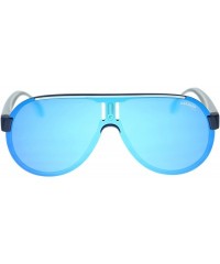 Aviator Carrera Sunglasses CA1008 0RCT Matte Blue/Blue Multi Plz Lens 99mm Authentic - CV186QK7AHC $49.95