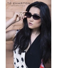 Oval Vangie - Fashionable handmade polarized sunglasses for Asian faces - CB11PJJG03Z $60.23