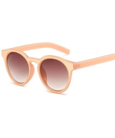 Oversized Luxury Fashion Round Sunglasses Women Brand Designer Vintage Oversized 91533Y - Pink - CO184T4A55I $20.23