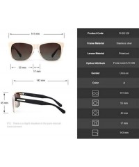Aviator Unisex Polarized Sunglasses - Pilot Retro Sunglasses - D - CL18RX9794M $54.53