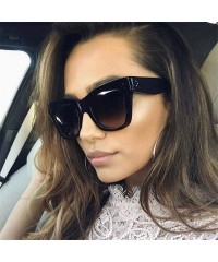 Aviator Luxury Rectangle Sunglasses Women Brand Design Retro Colorful Transparent C6 - C7 - CC18YLZO32Y $7.91