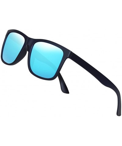 Wrap Polarized Sunglasses for Men TR90 Unbreakable Mens Sunglasses Driving Sun Glasses For Men/Women - CB18G3DLE99 $25.39