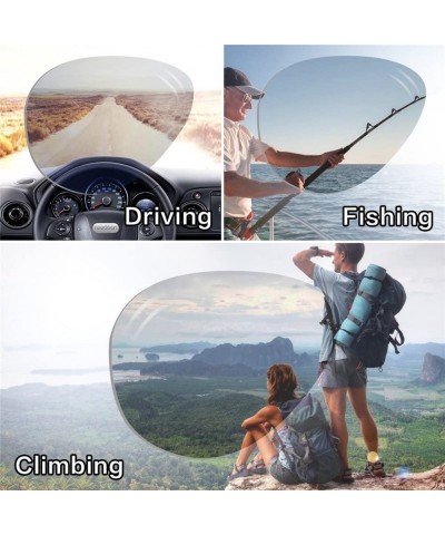 Wrap Polarized Sunglasses for Men TR90 Unbreakable Mens Sunglasses Driving Sun Glasses For Men/Women - CB18G3DLE99 $12.86