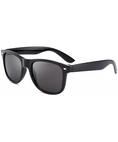 Goggle Ultra light Lady Fashion Brand Designer Square Frame Sunglasses Polarized Mens Goggle - Black - CP18T44E827 $14.90