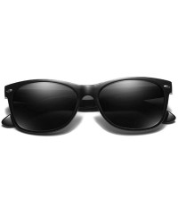 Goggle Ultra light Lady Fashion Brand Designer Square Frame Sunglasses Polarized Mens Goggle - Black - CP18T44E827 $14.90