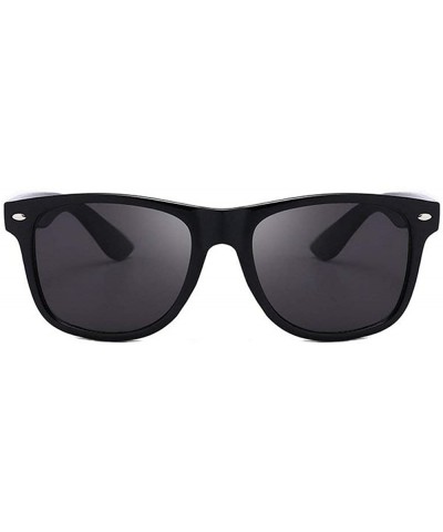 Goggle Ultra light Lady Fashion Brand Designer Square Frame Sunglasses Polarized Mens Goggle - Black - CP18T44E827 $14.90