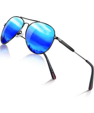 Aviator Aviator sunglasses Womens Polarized Vintage - A - Blue - C818GSACK9K $12.18