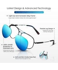 Aviator Aviator sunglasses Womens Polarized Vintage - A - Blue - C818GSACK9K $12.18