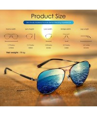 Aviator Aviator sunglasses Womens Polarized Vintage - A - Blue - C818GSACK9K $12.18