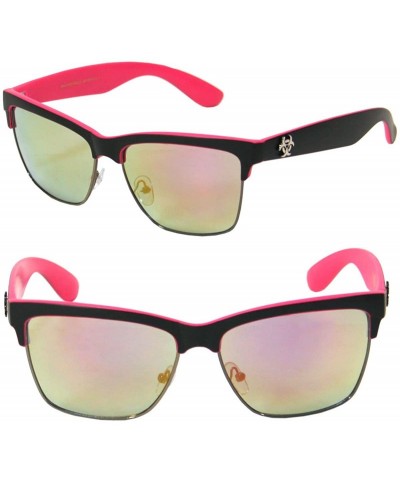 Wayfarer New Department Store Wayfarer Sunglasses by Biohazard SA26166 - Pink - C811KH2J9ZP $12.36
