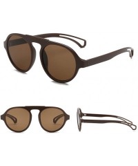 Sport Round Sunglasses Sports Sunglasses Classic Design Mirror Sunglasses - E - CP18TM5EE7E $9.74