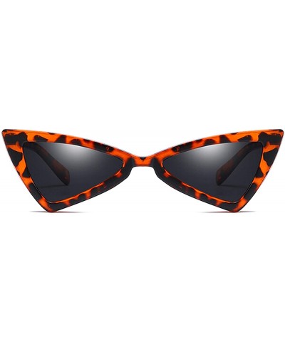 Oversized Polarized Sunglasses Triangle Fashion Protection - Leopard - CD18TQXLYR6 $27.51