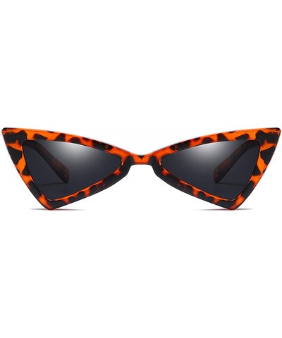 Oversized Polarized Sunglasses Triangle Fashion Protection - Leopard - CD18TQXLYR6 $18.21