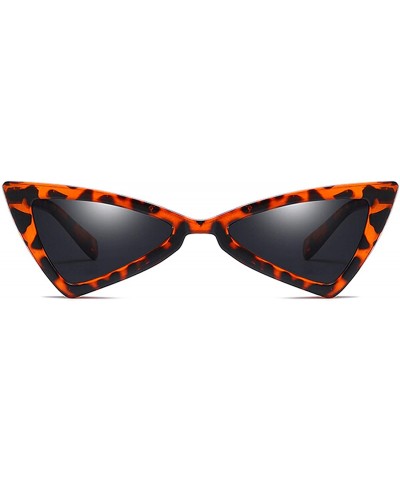 Oversized Polarized Sunglasses Triangle Fashion Protection - Leopard - CD18TQXLYR6 $18.21