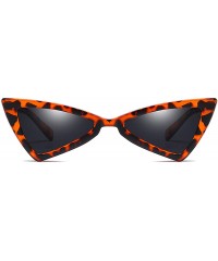 Oversized Polarized Sunglasses Triangle Fashion Protection - Leopard - CD18TQXLYR6 $18.21