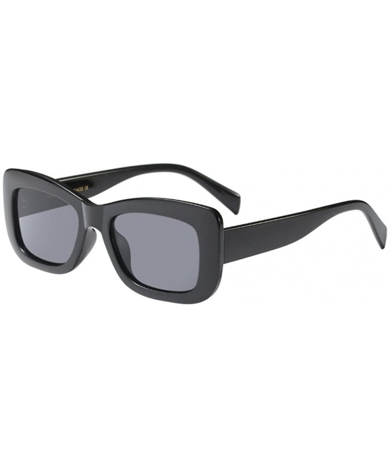 Wayfarer Retro Star Style Womens Sunglasses Goggles UV400 Eyeglasses for Summer - Black - C018G7WAY6O $17.50