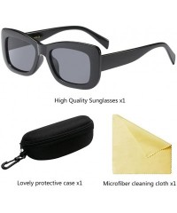 Wayfarer Retro Star Style Womens Sunglasses Goggles UV400 Eyeglasses for Summer - Black - C018G7WAY6O $17.50
