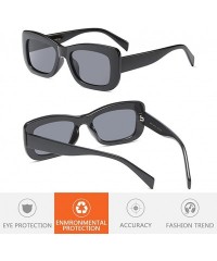 Wayfarer Retro Star Style Womens Sunglasses Goggles UV400 Eyeglasses for Summer - Black - C018G7WAY6O $17.50