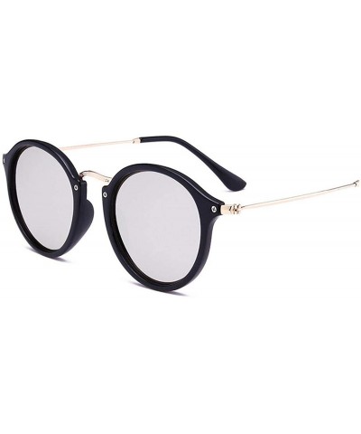 Round 2018 New Arrival Round Sunglasses Retro Men Women Brand Designer Vintage Coating Mirrored Oculos De Sol UV400 - CT1985K...