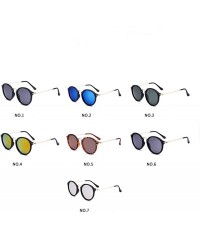 Round 2018 New Arrival Round Sunglasses Retro Men Women Brand Designer Vintage Coating Mirrored Oculos De Sol UV400 - CT1985K...