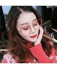 Goggle Polarized Sunglasses Vintage Round Sunglasses for Women/Men Classic Retro Designer Style - Pink - CZ18UIRTHZS $7.65