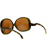 Oversized Extra Large Oversized Curved Drop Temple Womens Butterfly Fashion Sunglasses - Solid Tortoise - C812NH9ED52 $9.97