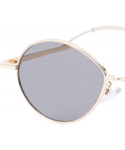 Oval Vintage Sunglasses Women Small Oval Retro Sunglasses Ladies Summer Style Shades Oval Sunglasses - Gray - CF18IS79DDN $9.97