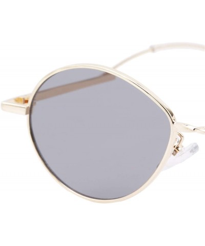 Oval Vintage Sunglasses Women Small Oval Retro Sunglasses Ladies Summer Style Shades Oval Sunglasses - Gray - CF18IS79DDN $9.97