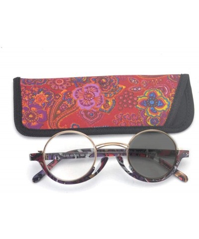 Round Sun Photochromic Sunglasses Women's Vintage Small Round Myopia Glasses Fashion New Men's Optical Eyeglasses - CT18Z0AEO...