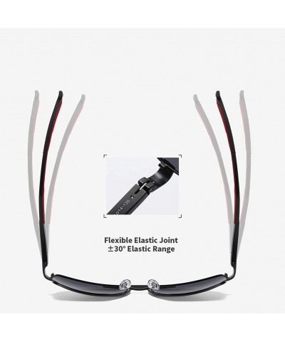 Square Vintage Retro Square Aluminum Magnesium Polarized Sunglasses Men Classic Sun Glasses UV400 Shades - CZ1985LDR5D $58.26