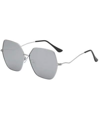 Goggle Fashion Man Women Irregular Shape Sunglasses Vintage Retro Style Sun Spectacles - G - CO18UOG6R0H $22.08