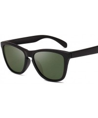 Square Men Women Classic Polarized Sunglasses Square Sun Glasses Vintage Driving Goggles UV400 - Sand Black Green - CH199QDGX...