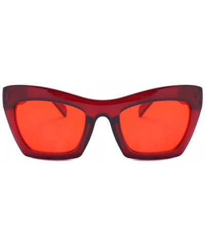 Cat Eye Retro Polarized Cateye Sunglasses - Women Vintage Cat Eye Sun Glasses UV400 Protection - E - C318T7OGA6T $10.41