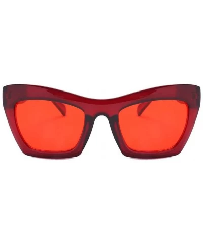 Cat Eye Retro Polarized Cateye Sunglasses - Women Vintage Cat Eye Sun Glasses UV400 Protection - E - C318T7OGA6T $18.17