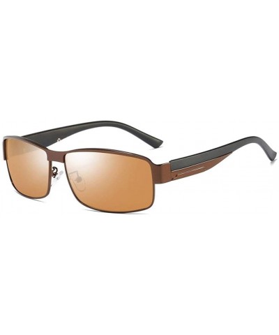 Rectangular Men's Polarized Sunglasses- Rectangular Full Frame Driving C4 - C4 - CT195ZWOSRT $65.60