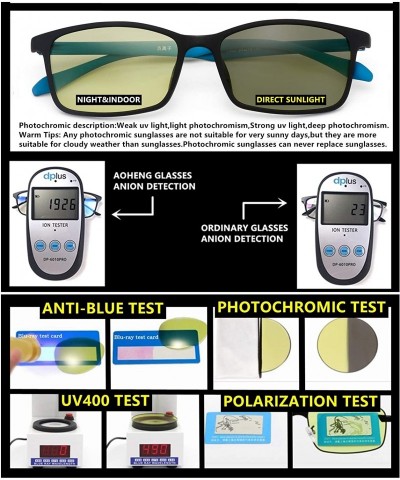 Square Blocking Photochromic Polarized Computer - (Negative Ion)unisex1 - CV18ZKZ40WN $27.16