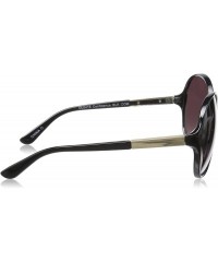 Round Women's Confidence Round Sunglasses - Black/Black - CP12M9UKALD $16.61