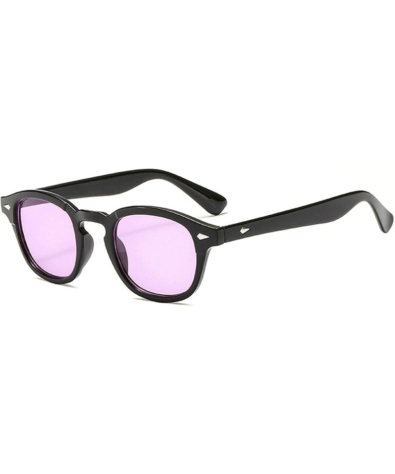 Sport Classic Retro Designer Style Sunglasses for Men or Women AC PC UV400 Sunglasses - Purple - CK18T2WUIOI $15.08
